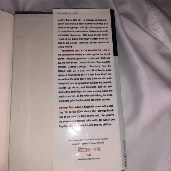 RANDOM ACTS OF BADNESS by DANNY BONADUCE Hardcover - Picture 9 of 16